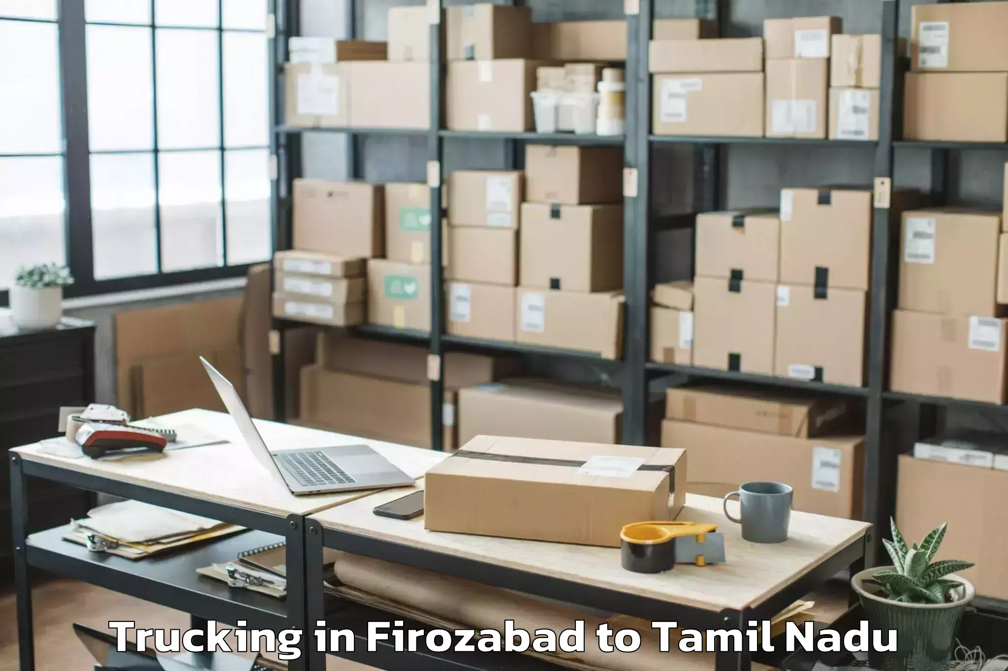 Leading Firozabad to Madurai Kamraj University Trucking Provider